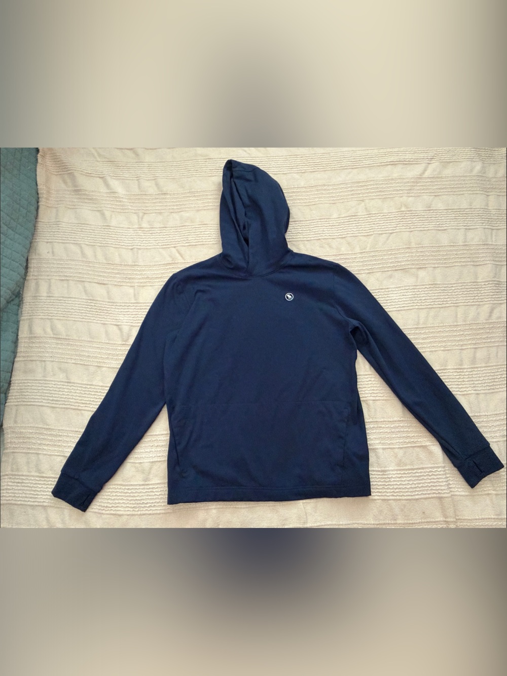 abercrombie kids Navy Hooded Pullover Sweatshirt